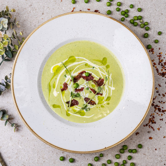 Крем-суп з зеленого горошку